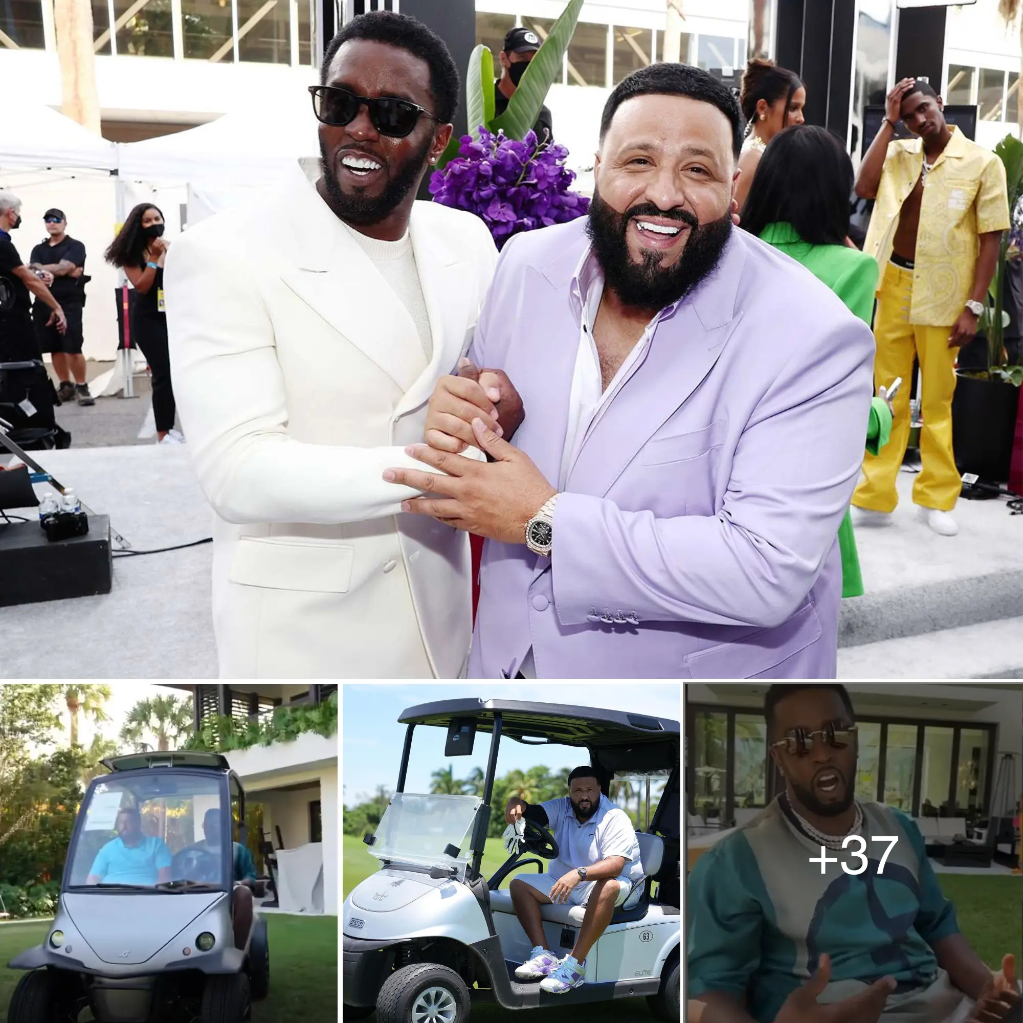 DJ Khaled thanks ‘Brother’ Diddy for gifting him a golf cart worth more ...