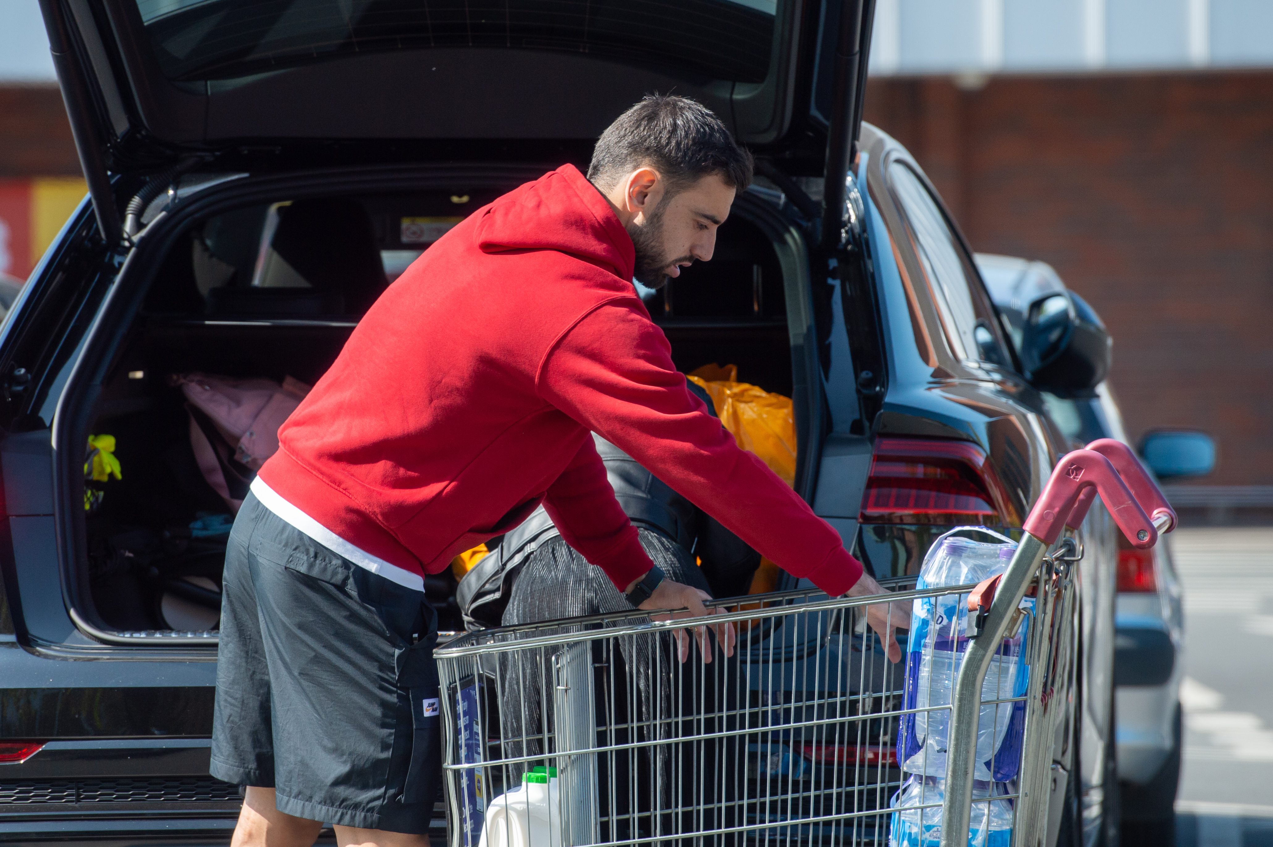 Bruno Fernandes shops at Sainsbury's and stocks up on milk and water after  helping Man Utd seal top four | The Sun