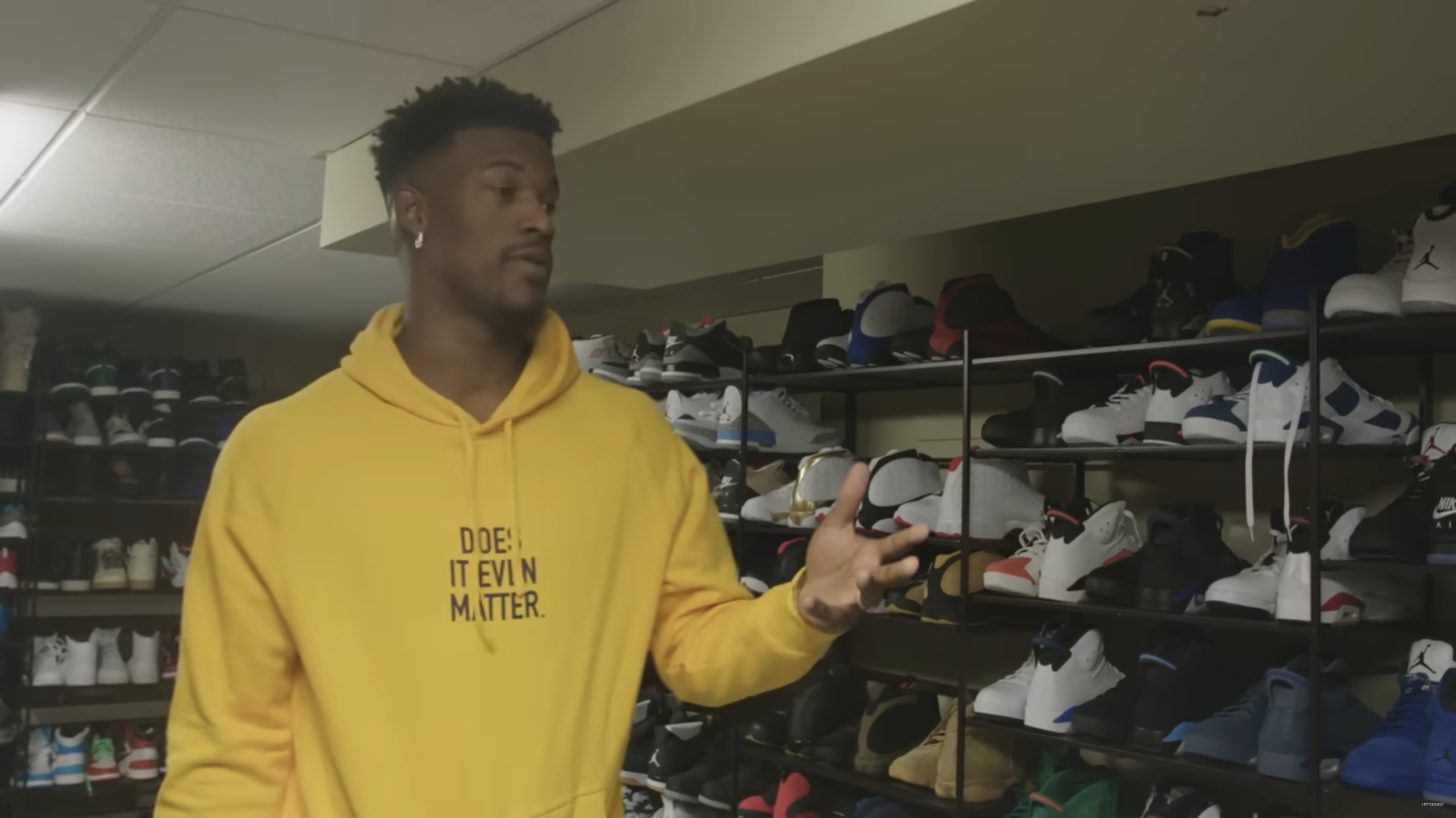 Jimmy Butler shows off his epic sneaker collection