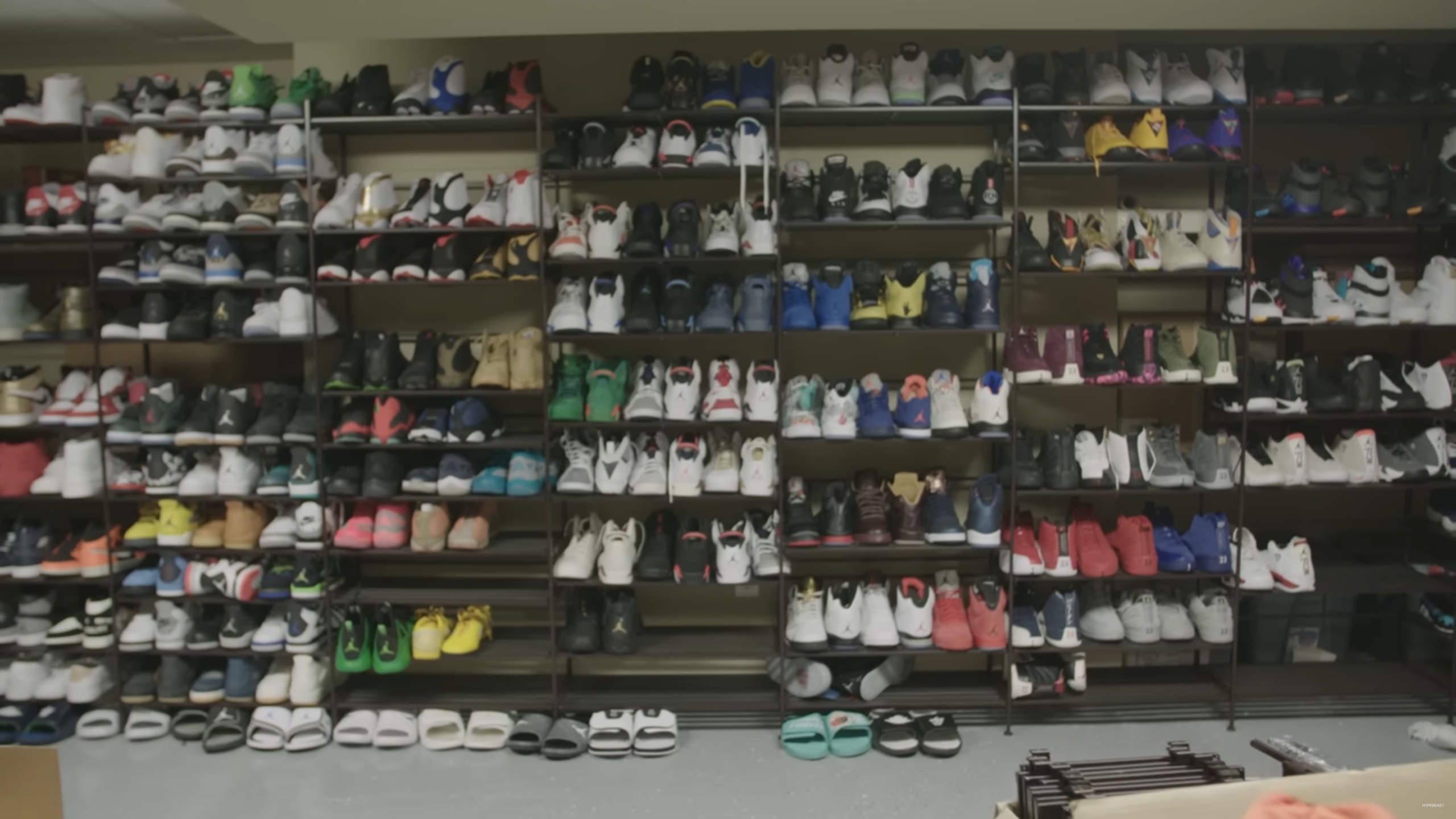 The NBA star owns dozens of sneakers, including exclusive Air Jordans